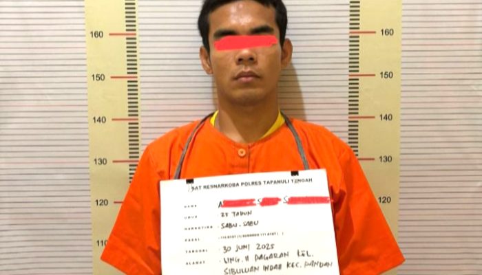 Polisi Tangkap Pengedar Sabu di Perumahan Cemara Asri Sibuluan Nauli Pandan